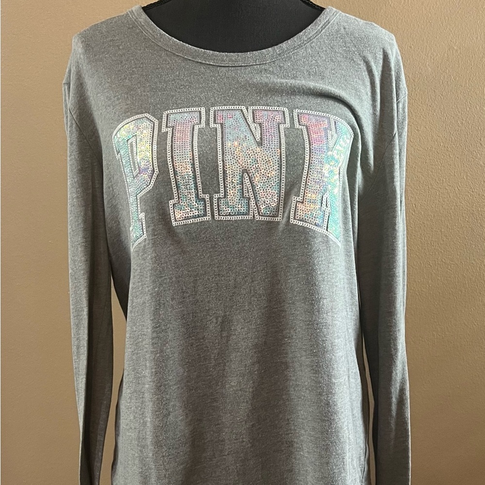 PINK Victoria's Secret Heather Gray Top